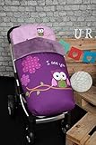 De alta calidad Babyline 002000526 - Saco para silla de paseo, diseño búho, color morado