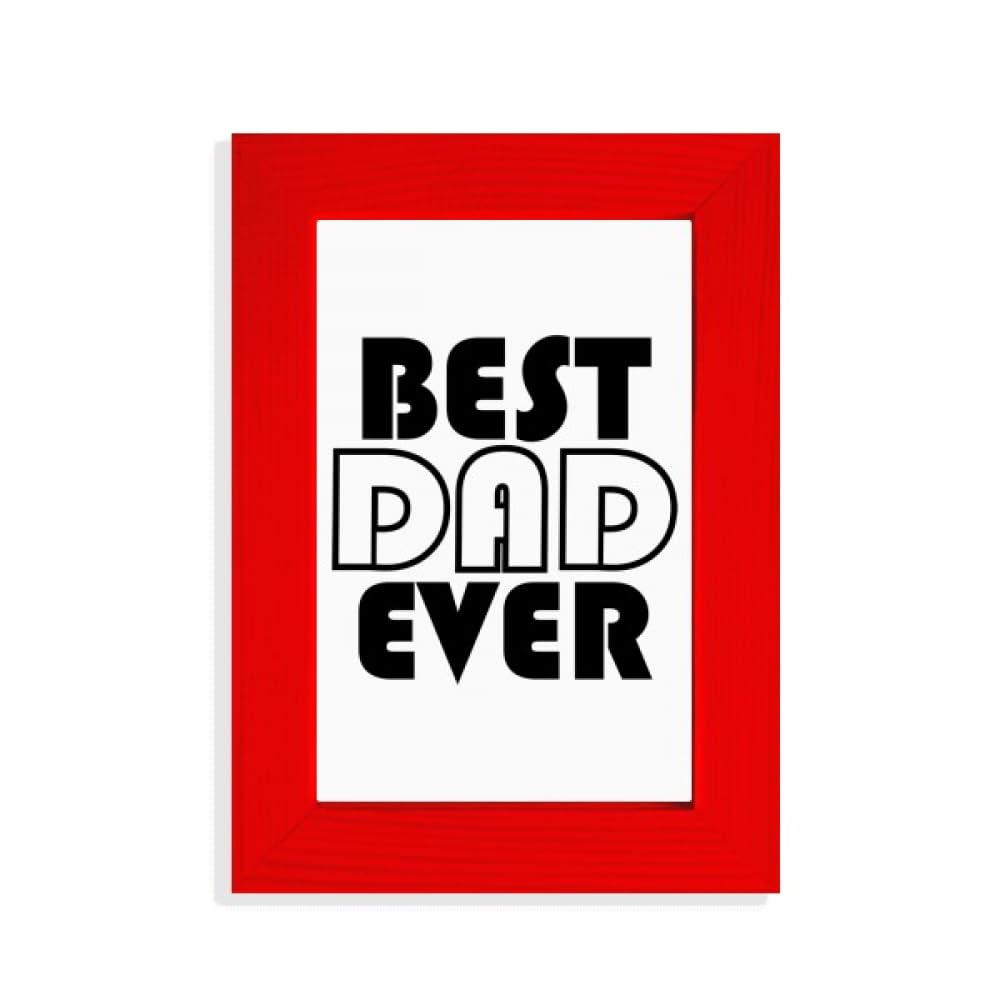 Cadre photo Best Dad Ever rouge : le cadeau parfait fête des pères