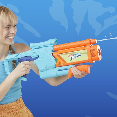 Nerf Super Soaker Mega Dunk-Fill Wasserblaster, extra großer Tank mit 1050 ml Füllvermögen, einfach zu befüllen, Outdoorspielzeug für Jungen und Mädchen ab 6 Jahren, Sonstige