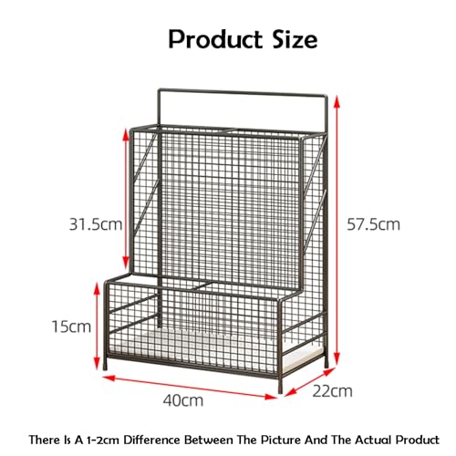 Support de rangement pour parapluie maison et bureau à double compartiment - 3