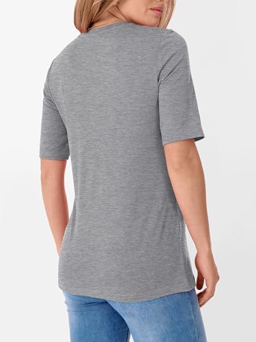 Image of ANRABESS Womens Half Sleeve Tops Crewneck Shirts Basic Fit Work Tee