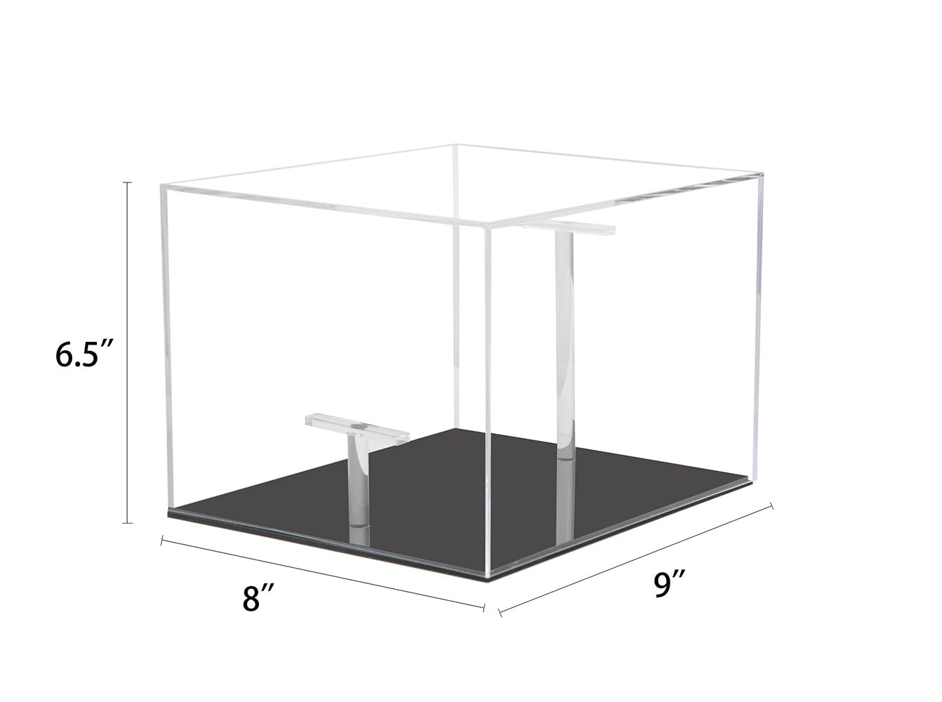 HHUXIUE Présentoir Transparent Acrylique Pour Casquette Baseball Football - Boîte Display 24x22x20cm