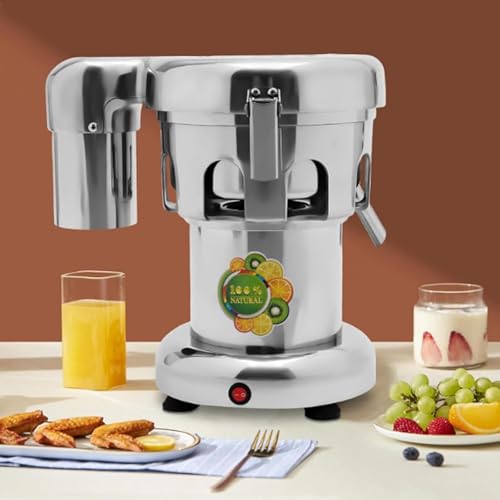 Commercial Electric Juicer 370w, Fruit And Vegetable Centrifugal Juicer, Heavy Duty Cold Press Juicer, Suitable For Home, Milk Tea Shop, Cafe, Squeeze Fruit And Vegetable Juice
