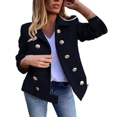 ZTFYKLIN Warehouse-Deals Gabardina Con Capucha Mujer Parka Mujer Primavera Corta Abrigo Pelo Talla Grande Camisa Cuadros Mujer Talla Grande Parkas Mujer Azul Marino Camiseta Fox Ofertas