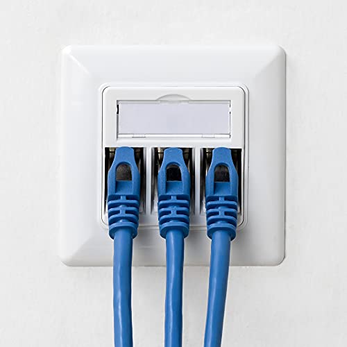 Module Keystone Cat 6A kwmobile blindé pour prise murale RJ45 (Lot de 2)