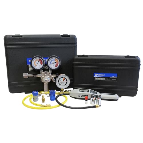 Image of Mastercool 53551 Automotive A /C Tracer Gas Leak Detection Kit, 95% Nitrogen / 5% Hydrogen System, Includes 55975 IntellaSense III Detector, R134a & R1234yf Compatible
