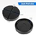 Partol Floor Jack Rubber Pad Universal Floor Jack Pad Adapter Pinch Cross Slotted Frame Rail Floor Jack Disk Rubber Pad Pinch Weld Side Frame Rail Protector Puck/Pad