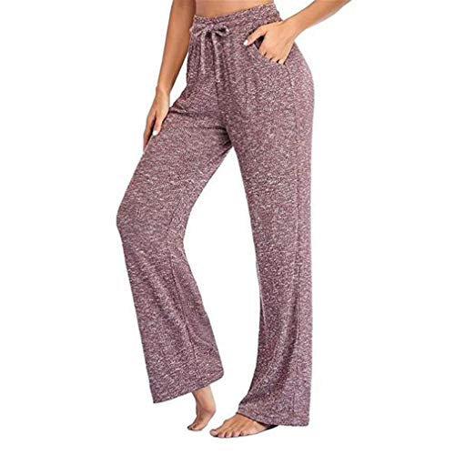 QIYUN.Z Womens Comfy Yoga Sweatpants Wide Leg Lounge Pajamas Pants Drawstring Workout Joggers Red Bean Paste M QIYUN.Z Womens Comfy Yoga Sweatpants Wide Leg Lounge Pajamas Pants Drawstring Workout Joggers Red Bean Paste M
