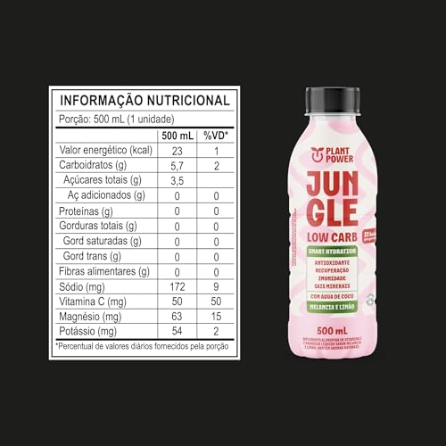 Jungle Endurane Melancia e Limão,Bebida Funcional, 500ml