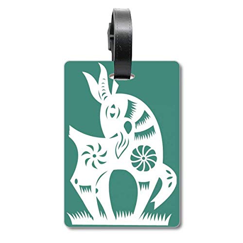 Étiquette de valise année du Mouton pour l'identification de vos bagages de voyage