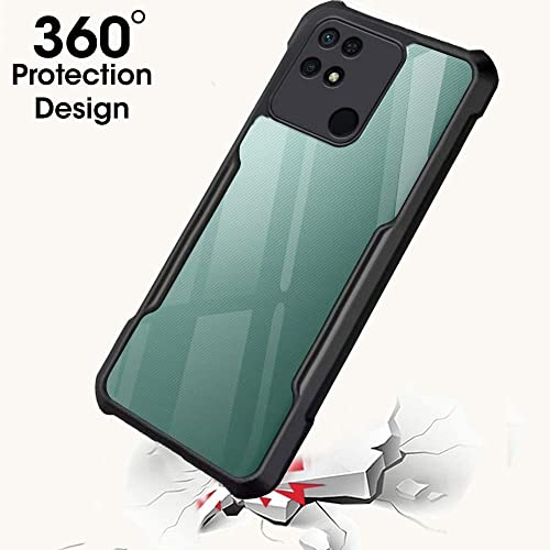 Image of WOW IMAGINE Back Cover for Redmi 10 Power | Redmi 10 (2022) - AirEDGE Technology | Crystal Clear Transparent Mobile Case Cover | Hard Bumper | Full Armor Shockproof Device & Camera Protection | Black