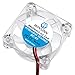 WINSINN 40mm RGB USB Fan 5V, LED Colorful 3D Printer Micro 5 Volt Fans 4010 Hydraulic Bearing, Brushless Cooling 40mmx10mm 2PIN (Pack of 4Pcs)