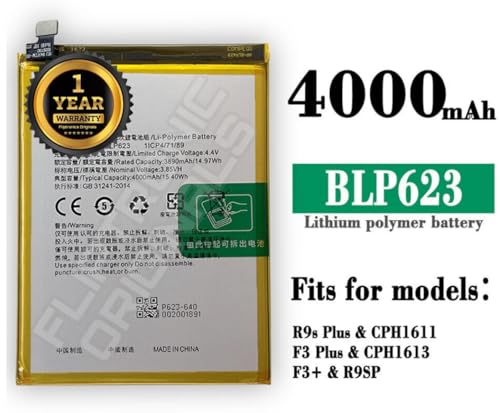Image of BLP623 Battery for Oppo R9s Plus F3 Battery with 1 Year Warranty****(U228)