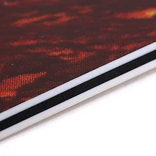Musiclily Pickguard a Découper Plate Matériel 435x290mm pour Guitare électrique Strat Tele et Basse, 4 plis Red Tortoise - Les Beatles, Paul McCartney, John Lennon, RIngo Starr, George Harrison Musiclily Pickguard a Découper Plate Matériel 435x290mm pour Guitare électrique Strat Tele et Basse, 4 plis Red Tortoise – Image 2