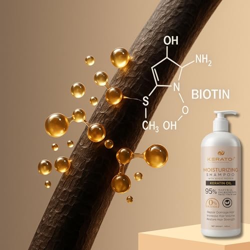 Image of Sulphate & Paraben Free Hair Shampoo 500ml | Post Keratin Treatment Shampoo - Moisturising Shampoo With Wheat Protein And Keratin Oil