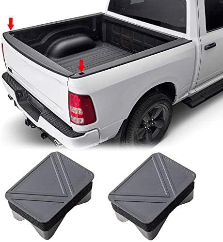 PIMCAR Bed Rail Stake Pocket Covers Compatible with 2019-2023 Dodge Ram 1500, Rear Truck Tonneau Covers Stake Holes Caps Plugs Car Accessories (Set of 2) (Only fit The Rear Stake Pockets)
