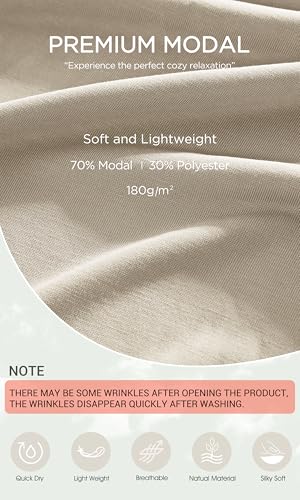Image of ODODOS Modal Soft Lounge Shorts for Women Drawstring High Waist Casual Sleepwear Lightweight Cozy Pajama Bottom
