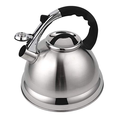 Edelstahl-Teekanne Für Alle Kochfelder, Schnell Zu Kochen, Pfeifende Teekessel 4.2L Pfeifender Teekessel Mit Icool - Griff A.