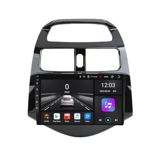 Radio coche 2 DIN para viajar en Chevrolet Spark con navegación GPS, Airplay y música Bluetooth