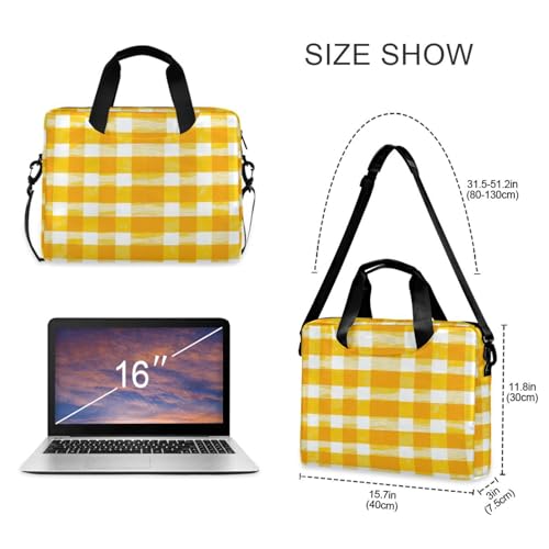 Maletín para laptop portátil 15.6 pulgadas con correa y asa miniatura 5