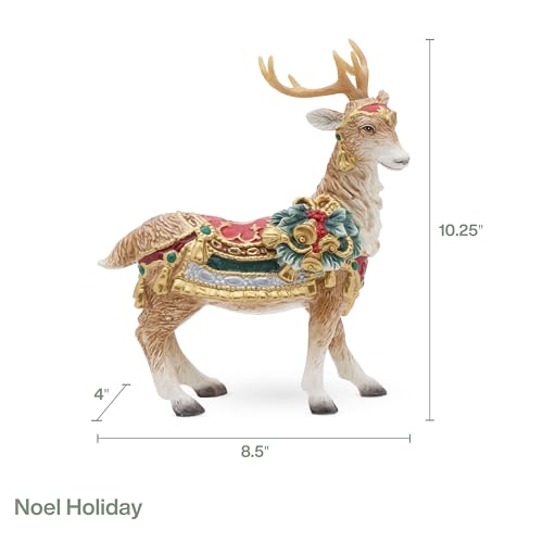 Fitz-and-Floyd-Noel-Holiday-Standing-Deer-Ceramic-Candle-Holder-Figurine-1025-inch Fitz and Floyd Noel Holiday Standing Deer Ceramic Candle Holder Figurine 1025 inch