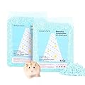 BUCATSTATE Hamster Paper Bedding, 900g Dust-Free and Odor Control Paper Litter for Syrian Dwarf Hamsters Gerbils Mice Lemming Degus Reptile Birds (Blue)