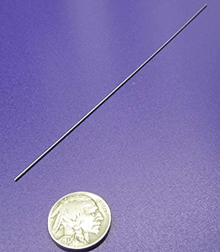316 Stainless Steel Hardened Shaft 1mm Diameter x 200mm Long 5 pcs