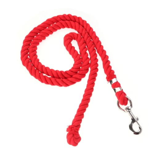 BCOATH 2m Long Cotton Strong Halter and Rope for Horses Red Training Horse Tie Blocker