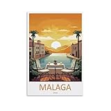 Malaga Wandkunst, Motiv: Reiseliebhaber, Spanien, 