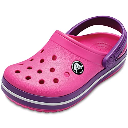 Image of Crocs Unisex Child K Paradise Pink Or Amethyst Clogs - 6 Kids Uk (C6)