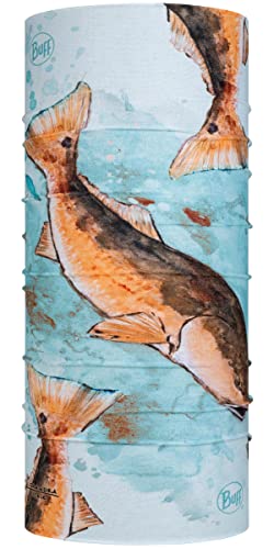 Image of BUFF CoolNet UV Neck Gaiter, UPF 50 Sun Protection, Breathable, Versatile, Quick Dry Face Mask, Fishing Designs, Adult Size