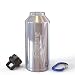 Stainless Steel Water Bottle Beer Growler 64 Oz Double Wall Insulated BPA Free Airtight Wide Mouth Twist Cap with Carabiner Clip Hot or Cold Liquid Home Travel Camping