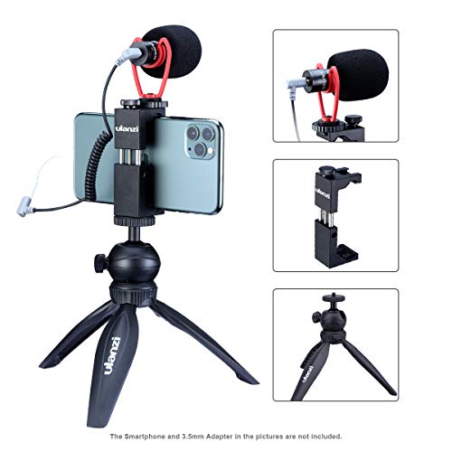 ULANZI Smartphone Video Kit, Extension Pod Tripod + Universal Phone Tripod Mount +