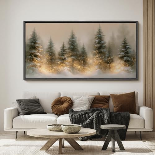 Image of MUDECOR Extra Large Framed Canvas Print Wall Art Pine Art for Living Room