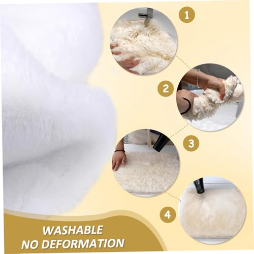 Tissu en peluche anti-effilochage fausse fourrure blanche super douce pour doudous zéro défaut