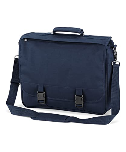 Quadra Portfolio Expandable Briefcase - Navy or Black / 41 x 34 x 10cm