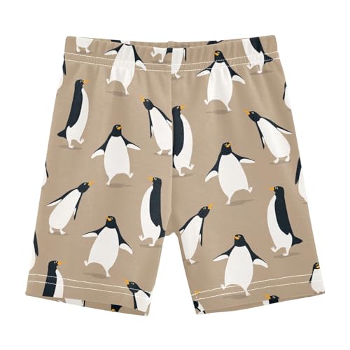 JHKKU Girls Penguins Shorts Cotton Cartwheel Bike Kids Biker Under Dress Dance Short Girl Clothes 5T