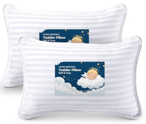 Utopia Bedding Youth Pillow Pack, 16x22, Cotton Blend, White
