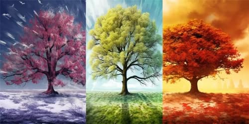 Broderie diamant 5D arbre de printemps pour illuminer votre chambre à coucher