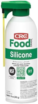 CRC Food Grade Silicone Lubricant, (Net Weight: 10 oz) 16oz Aerosol