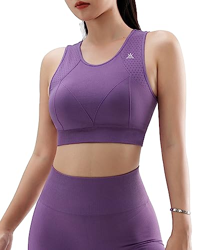 Image of Kobo Medium Impact Slip on Everyday Sports Bra for Women - Lightly-Padded, Non-Wired & High Coverage | Lined Cups with Removable Inserts (Imported)
