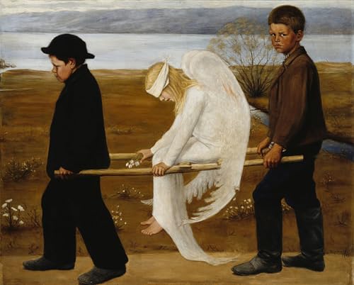 Art pour décoration chambre : le tableau l'ange blessé par Simberg réveille vos murs vides
