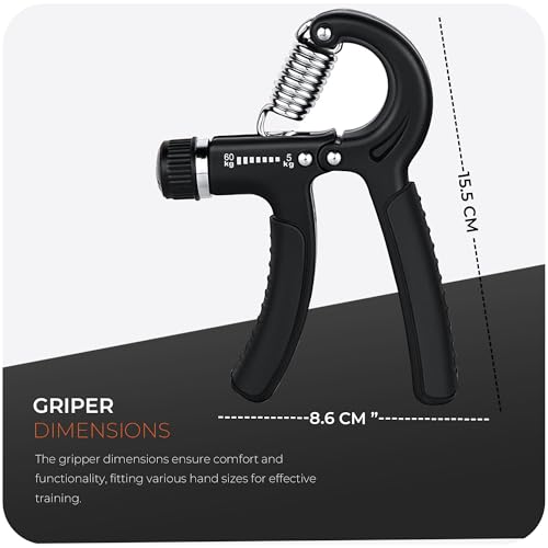 2 Pack Hand Grip Strengthener, 5-60kg Adjustable Hand Gripper Strengthener, Forearm Strengthener and Hand Strengthener for Musicians Athletes and Hand Injury Recovery - Image 4