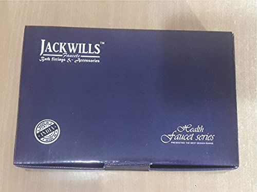 Image of JACKWILLS Shark ABS Health Faucet with SS-304 Grade 1 Meter Flexible Metal Hose Pipe and Wall Hook Chrome Finish