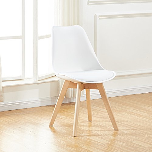 Designetsamaison Chaise scandinave Blanche - Bjorn
