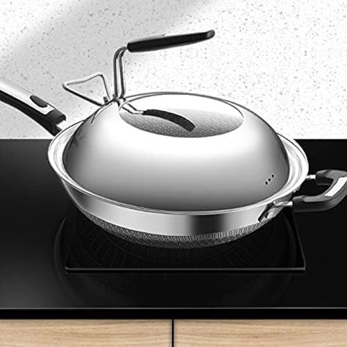 Wok multiuso de acero inoxidable antiadherente 32 cm miniatura 3