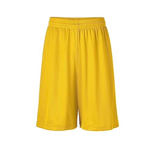 Soffe Boys Mini Mesh Nylon Athletic Shorts Gold