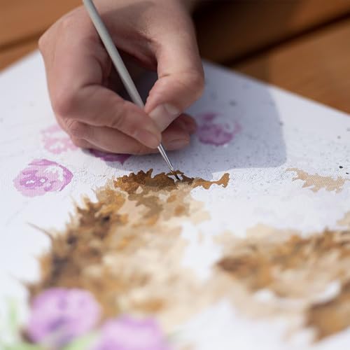 Pintura de zorro por números kit de lienzo para pintar cuadros de animales con pincel y acrílico 4
