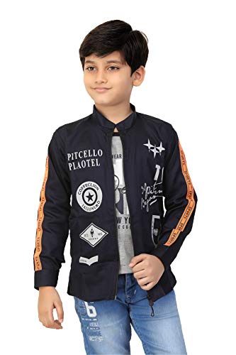 Image of Boys Printed Shrug with Attached Printed T-shirt