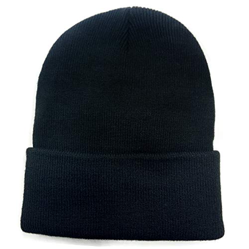 2 Pack | Kids Knit Beanie Cap Unisex Double Layered | Stretchy Fit | Ages 3-104